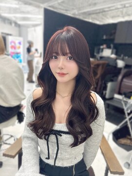 ハピネス 梅田茶屋町店(HAPPINESS) 韓国ヘア/レイヤーカット/髪質改善/顔周りカット/ピンクベージュ