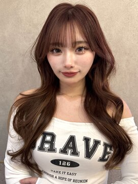 ルームバイシー 新宿(Loom. by Sea) 〇〇暗めカラー×くびれ巻き[ミディアム/髪質改善]