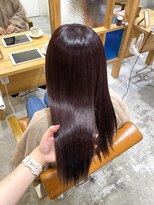 ユニカ 宇都宮(yunica)&nbsp;黒髪カタログ/オリーブグレー/小顔に見せるヘア/ココアベージュ