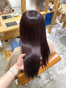 ユニカ 宇都宮(yunica) 黒髪カタログ/オリーブグレー/小顔に見せるヘア/ココアベージュ