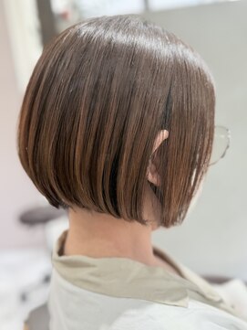 【大人ショートボブ】小顔に見せるショートd