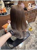ケアブリーチグラデーションカラーミルクティーグレージュカラー