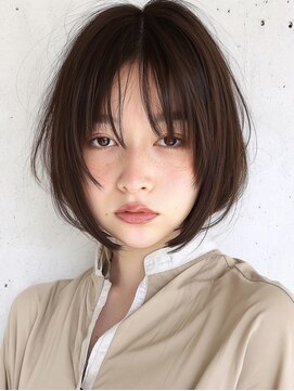 アンドレイ 表参道(andrey) 着物ヘア/ダークアッシュ/ミディアムレイヤーカット/表参道