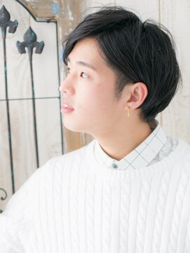 モッズヘア メン 上尾東口店(mod's hair men) 20代30代ダークアッシュ斜めバング刈り上げないショートZ上尾