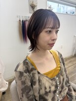 ホワイト(WHITE HAIR@NICOLA)&nbsp;ボブ×レイヤー