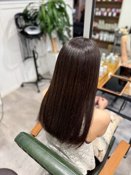 シャルムバイルーチェココ(CHARME by Lu'ce coco) シンプル艶ストレート暗めカラー