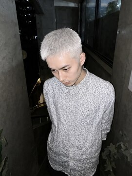 プランツヘアー メンズホワイトスパイキー