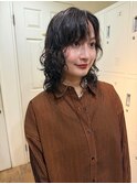 伸ばしかけにはウェーブパーマ