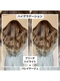[桜井]ハイライトグラデーショングレージュカラー イルミナ