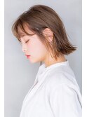 【ROJITHA】ヌーディーベージュ×切っぱなしボブ