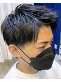 メンズツーブロックショートスタイル