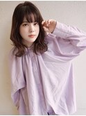 【buZon ブゾン】外ハネロブ前髪パーマ×グレーベージュ