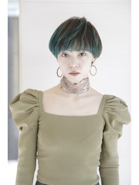 アフロディーテ 銀座(APHRODITE GINZA) 黒髪/グレーベージュ/レイヤーロング/前髪パーマ/銀座