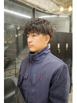 スレイ 西宮(SLAY)&nbsp;波巻きハイライトアップバングツーブロックマッシュ