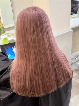 アンダーバーホワイト 広島 本通店(_WHITE) ☆髪質改善ブリーチ エフェクトブリーチ ホワイトピンクベージュ