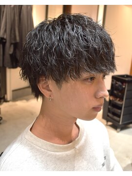 フリーク バーバーショップ 都島店(FREAK BARBER SHOP) モテ流行り緩め波巻きスパイラルウルフ