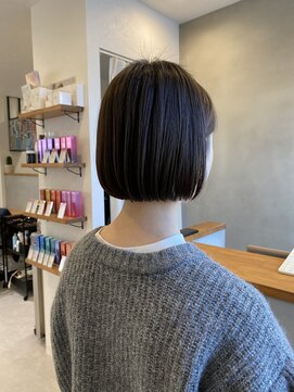 ヘアサロン ムク(HAIR SALON.MuKu) ボブ，ストレートボブ，ぱつっとボブ