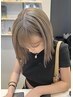 【ブリーチ１回】透明感ケアブリーチカラー+話題の水TR　￥14000