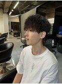 ツイストスパイラルパーマ　メンズパーマ　ツイストパーマ　眉毛