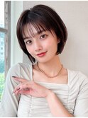 2wayシースルーバング面長小顔似合わせ顔周りレイヤーカット