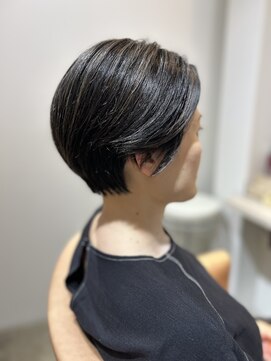 シアン(CyAN) ショート×ハイライト