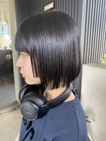 ヘアーメイク アディクト(HAIR MAKE addict)&nbsp;パツっとボブ【@addict_madoka】