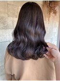 艶髪 ロング 髪質改善カラー 縮毛矯正 質感ストレート