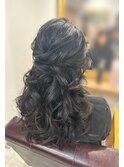 ふわふわハーフアップ/ヘアアレンジ