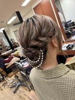 デビュー ヘアーメイク&nbsp;ホワイトグレージュ/デジタルパーマ/チェリーブラウン/宜野湾