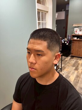 スタンドバーバー 柏(STAND BARBER) サーフカール/スパイキーショート/ブルーブラック/柏