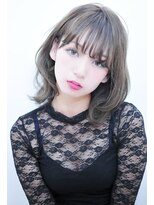 デイズ(days)&nbsp;小顔くびれミディアムヘア/暗めダークアッシュカラー