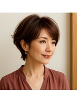 スープレックス ヘアーデザイン(SOUPREX HAIR DESIGN)&nbsp;ミセス美フォルムショートスタイル　20代 30代 40代 50代 60代