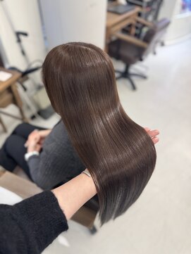 ハピネス 梅田茶屋町店(HAPPINESS) 韓国ヘア/レイヤー/髪質改善/顔周り/ブリーチなしマロンブラウン