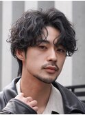 新橋メンズパーマツイストスパイラルパーマ波巻きパーマツイスパ