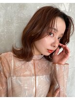 ジルフラン(JILL franc) レイヤーボブ3/8ナチュラルブラウンピンクベージュ