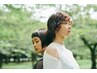 【白髪染め・白髪ぼかし】前髪カット+リタッチカラー+3Stepトリートメント