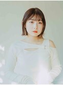 ぱっつりボブ