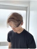 エンドカラー×センターパート