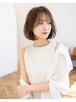 バグズ ヘアデザイン 桔梗が丘店(Baguz HAIR DESIGN)&nbsp;内巻きボブ×小顔ボブ×シースルーバング
