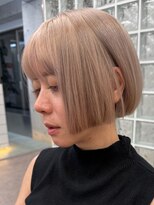 サンクプロジェクト(cinq PROJECT)&nbsp;透明感ミルクティーベージュボブ