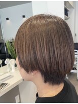 リンク(LiNK)&nbsp;ショート縮毛矯正×ベージュカラー