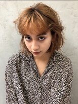 アスター(astar)&nbsp;【Astar】ハイトーンカラー フラットボブデジタルパーマ