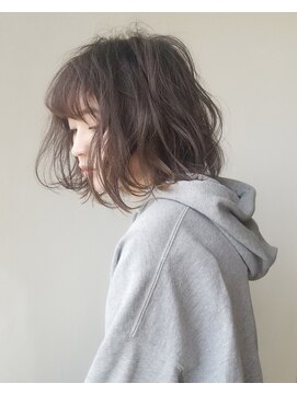 アンティエバイプレッティ(Amitie by pretty) ふわボブ×シアーベージュ