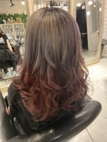 ヘアー アトリエ エゴン(hair atelier EGON) ピンクアッシュグラデーションカラー