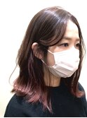 【コトノハ】バーガンディーインナーカラー ガーネットレッド