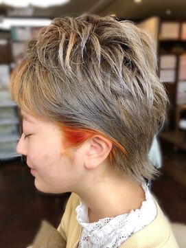 ヘアーサロン ノルテ(Hair Salon NORTE) ミルクティベージュ×テラコッタカラー