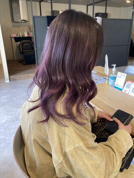 ナンバー(number+) 20代30代40代デザインカラーグラデーションブリーチ小顔