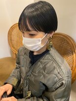 リィベ(Liibe)&nbsp;guest snap ダブルカラー/モーブピンク×耳掛けショート