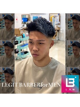 レジット メンズ ヘアサロン(LEGIT MEN's HAIR SALON) ラウンドアップバングショート×スキンフェード