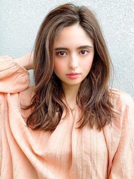 アフロート エル 大阪(AFLOAT L) 前髪パーマ/ショコラアッシュ/ヘルシースタイル/ふんわりカール